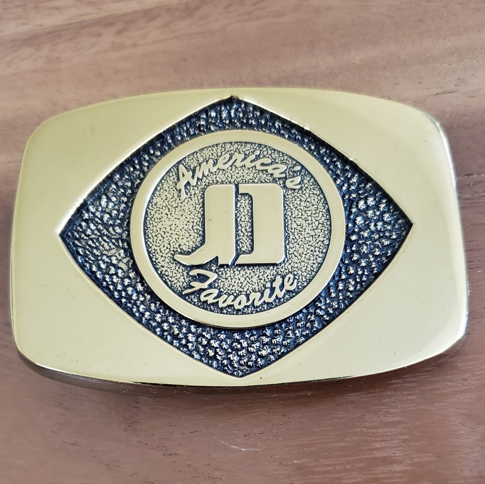 Vintage Brass Jimmie Dean Belt Buckle